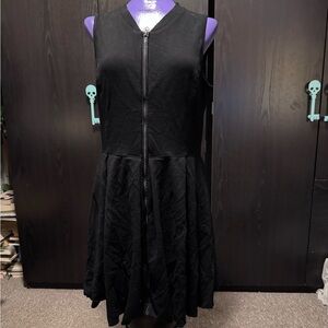 Smart Set Black Zip-Front Mini Dress